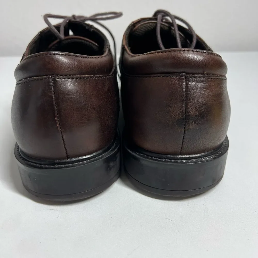 Nunn Bush Brown  Leather Lace Up Oxfords 81480-02 Men's Size 11M See Description